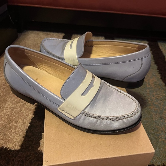 Reflective COLE HAAN Loafers White/Silver Monroe Penny Argento Reflect - Picture 2 of 8